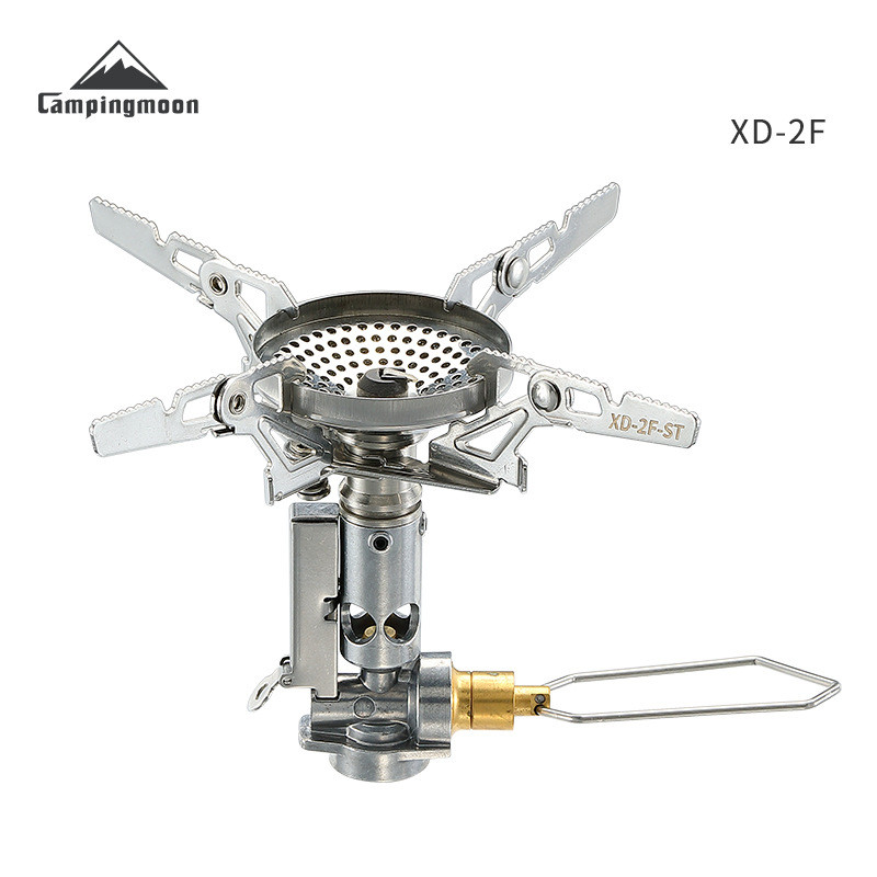 Outdoor Camping Decke - 屋外ガスストーブデッキバーナー調理器具アクセサリー CAMPINGMOON XD-2F ロケットバーナーキャンプポータブル安定化出力ミニストーブ