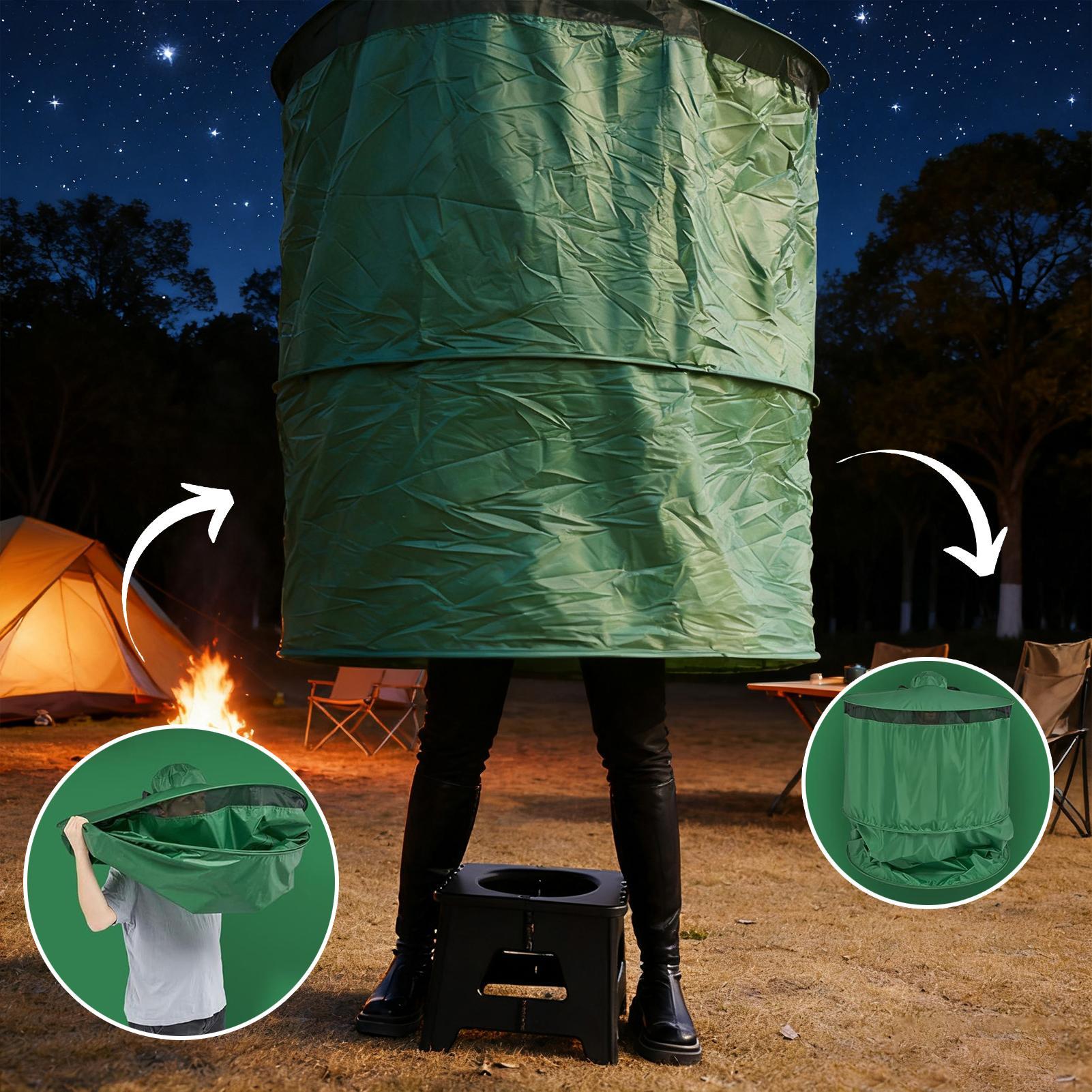 Outdoor Camping Toilet Tent - キャンプ用トイレテント ポータブル コンパクト 折りたたみ式 プライバシーシェルター キャリーバッグ付き