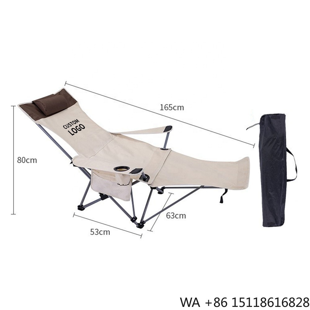Outdoor Camping Furniture - ポータブル折りたたみリクライニングチェア 軽量調節可能チェア アウトドアキャンプビーチパティオ用 コンパクト収納