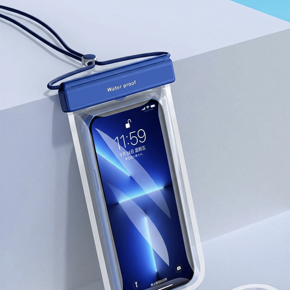 Dry Bag Waterproof - タッチスクリーン防水電話バッグ 吊り下げロープ付き ランヤード付き 首掛け電話バッグ ダイビング スキー