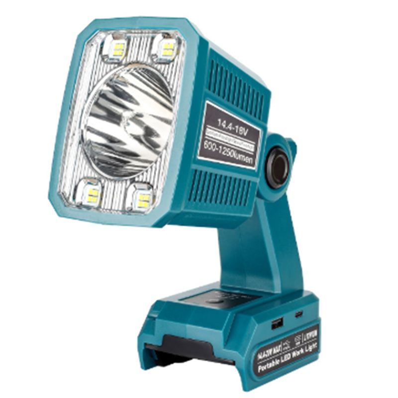Outdoor Camping Jobs - AB46-屋外ランプ 14.4-20V リチウム電池 18W 作業現場ライト ワイヤレス作業灯