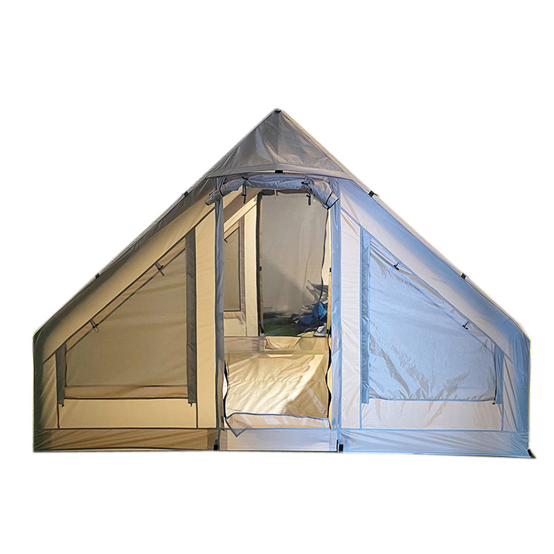 Outdoor Camping On Youtube - 移動可能なPVC防水チューブエアテント、屋外大型インフレータブルキャンプテント（ハイキング用）