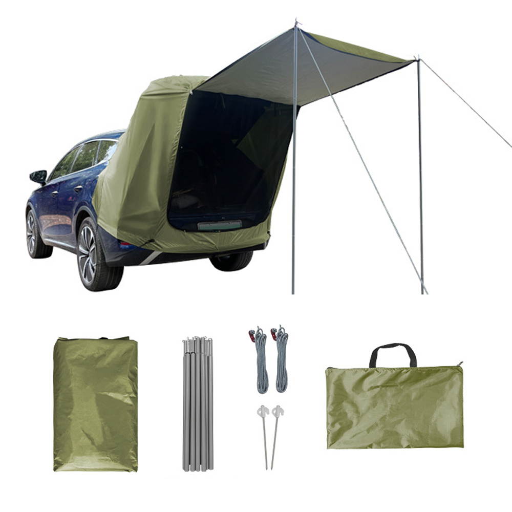 Outdoor Camping Tent Waterproof - キャンプ,ピクニック,mpv,t用のキャノピー,SUVリアエクステンション,防雨を備えた屋外車の後部テント