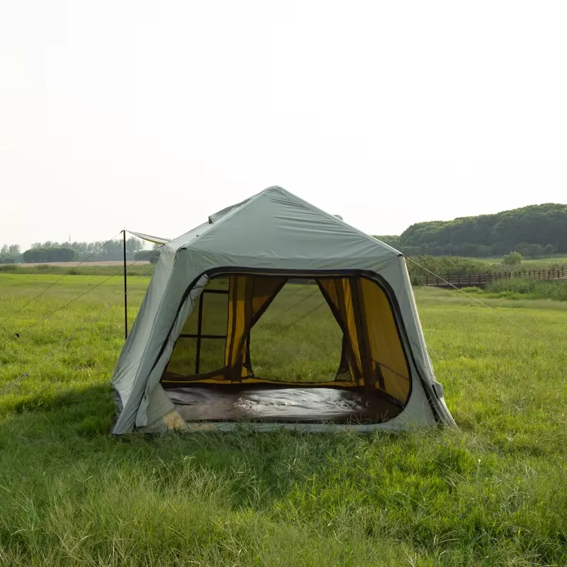 Outdoor Camping Adventures - 防水ポータブルオックスフォード生地エアテント、家族でのアウトドアアドベンチャー用インフレータブルキャンプテント