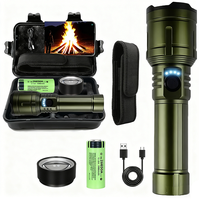 Outdoor Camping Adventures - 超強力懐中電灯集中点火懐中電灯防水軍事戦術ランプ屋外キャンプアドベンチャートーチ