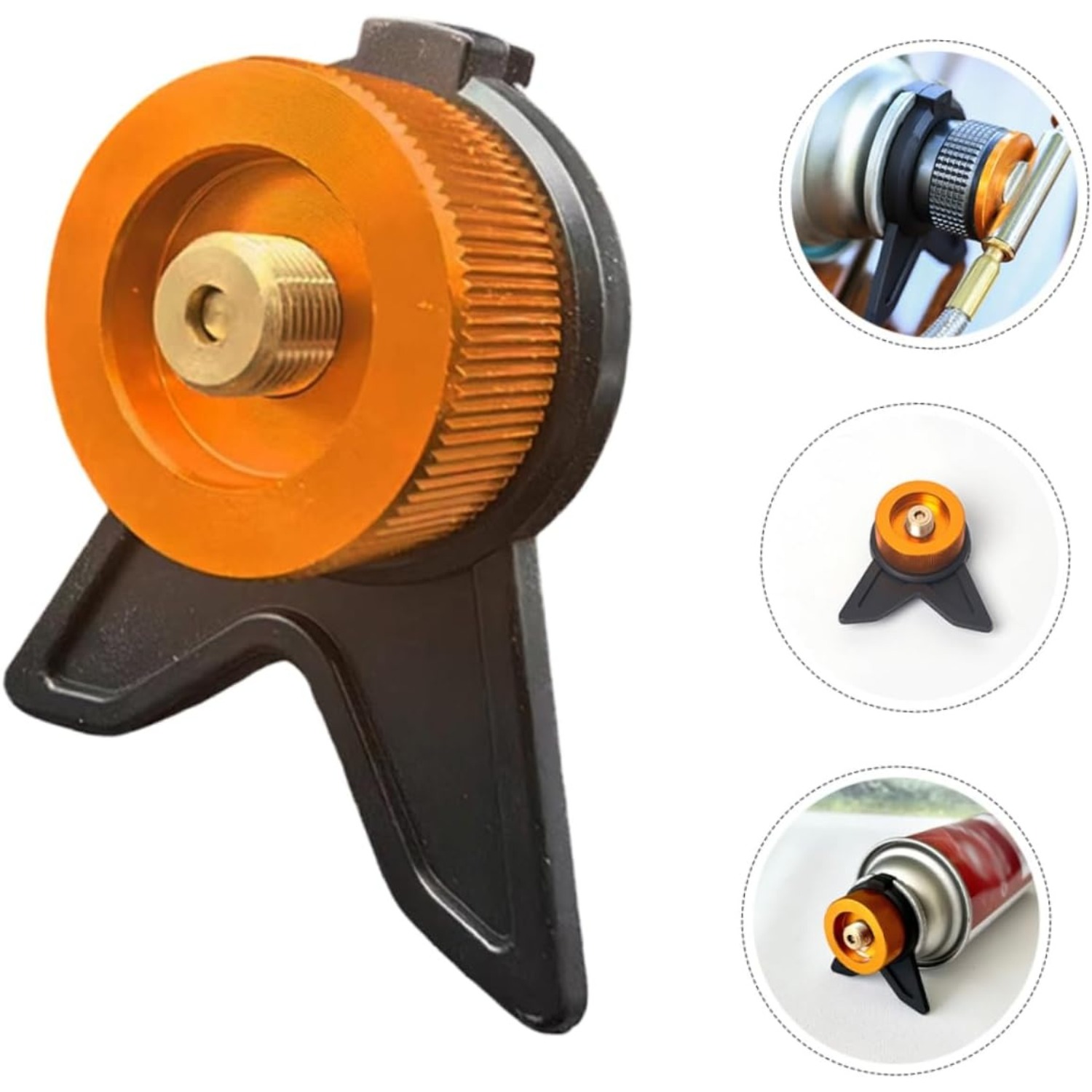 Outdoor Camping Outlet - プロパンタンク部品 ガスタンクアダプター キャンプ用品 小型プロパンコンバーター ガス補充ツール ストーブ用