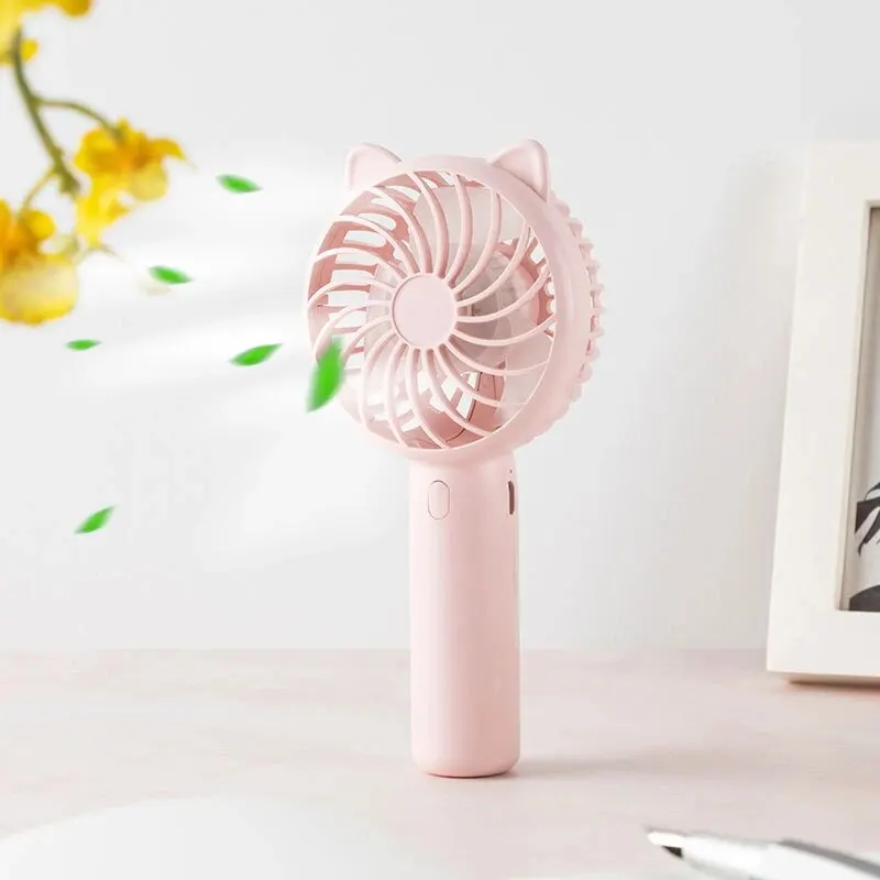 Outdoor Camping Ventilator - 1pc ミニハンドヘルドファン冷却ファンホームオフィス旅行アウトドアやキャンプドロップシップ単三電池式小型ファン