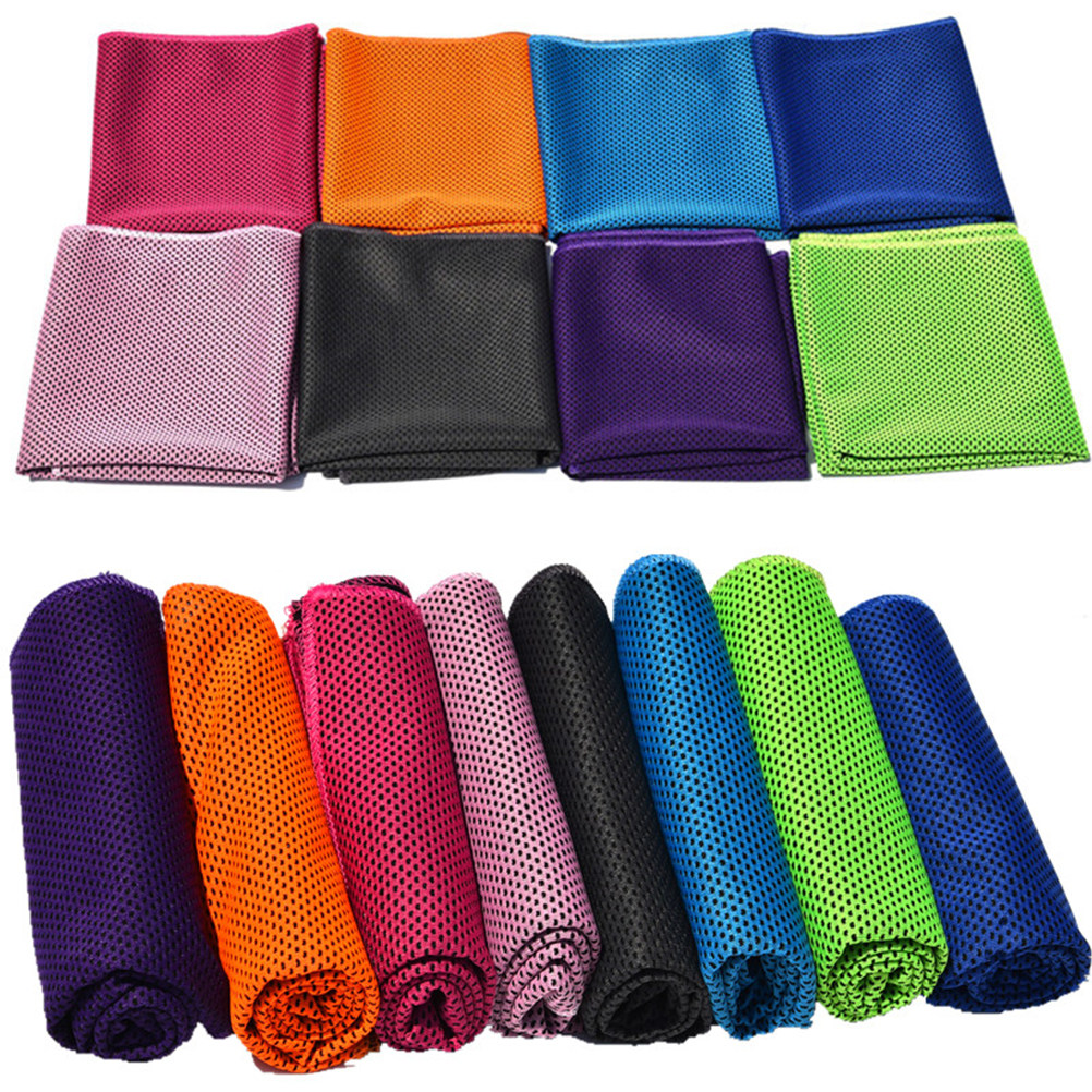 Camp Towel Microfiber - 2枚組 速乾性スポーツ冷却タオル マイクロファイバー 超薄型 通気性抜群 ヨガ