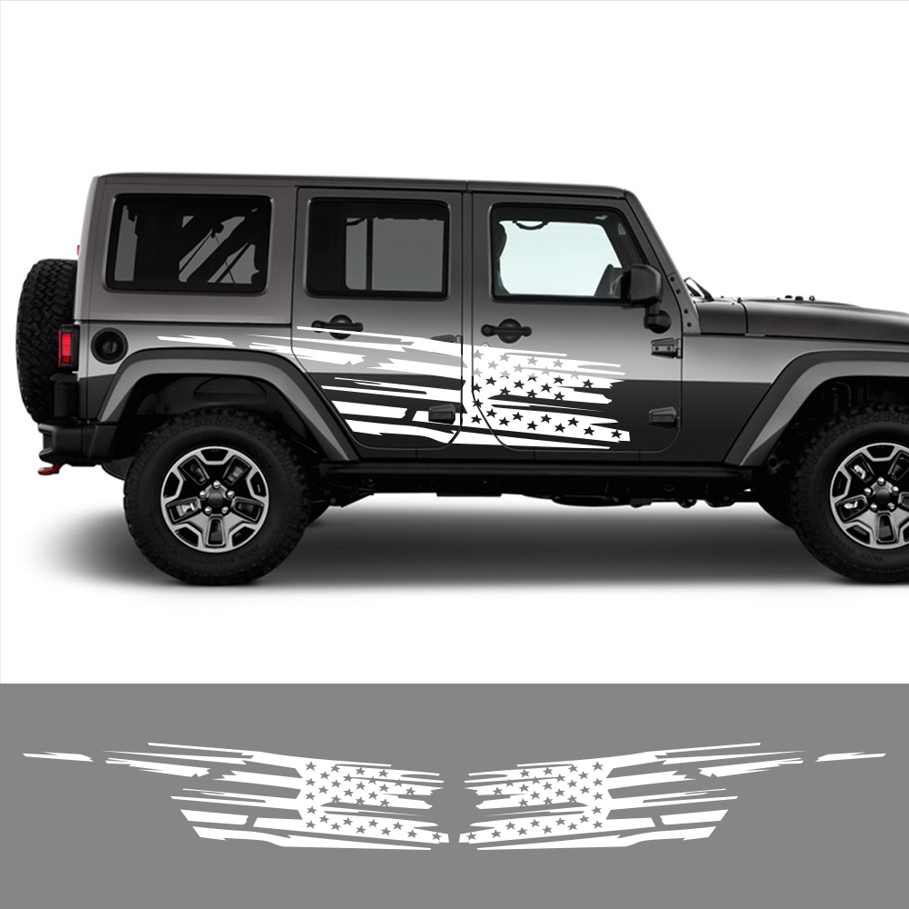 Outdoor Camping Jeep - Jk jl tyj無制限の自己粘着性の車のドア用の自己接着剤,スクラッチポスト,装飾的な旗