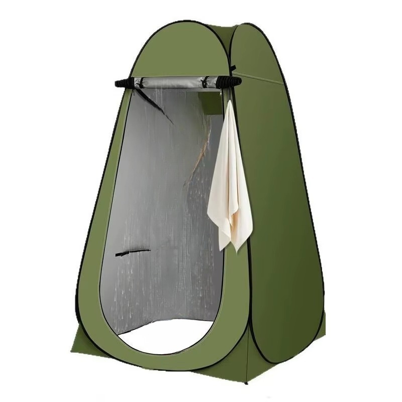 Outdoor Camping Toilet Tent - 携帯用防水ポップアップ更衣所・シャワールームテント 迷彩柄 キャンプ用 190Tポリエステル製 アウトドア用