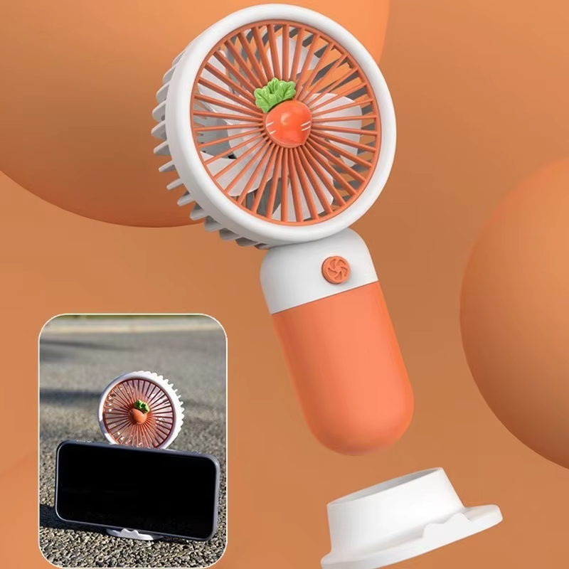 1pc 夏ミニファンポータブルハンドヘルドかわいい学生デスク - Outdoor Camping Ventilator のレビューと価格