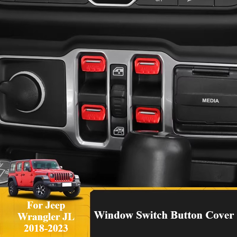 ウィンドウスイッチボタンカバートリム ジープラングラー JL - Outdoor Camping Jeep のレビューと価格