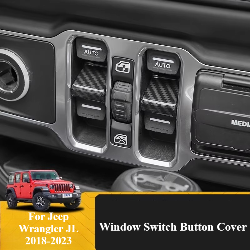 ウィンドウスイッチボタンカバートリム ジープラングラー JL - Outdoor Camping Jeep のレビューと価格