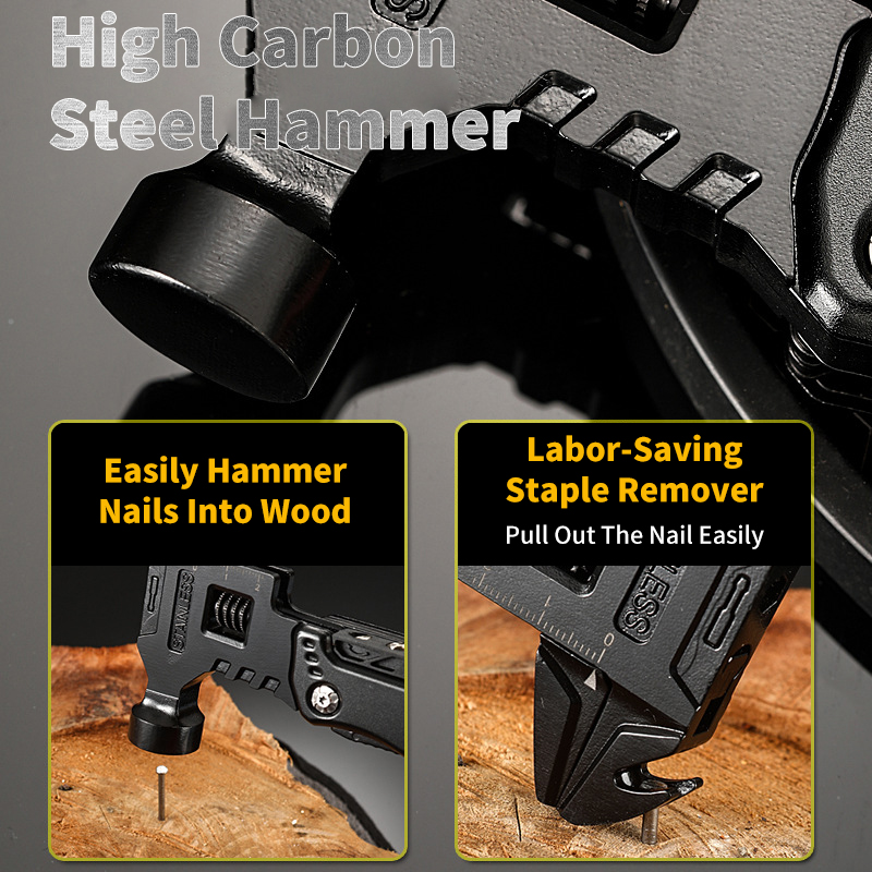 新しい多機能レンチハンマーナイフプライヤー屋外キャンプサバイ - Camping Knife Multi-Tool のレビューと価格