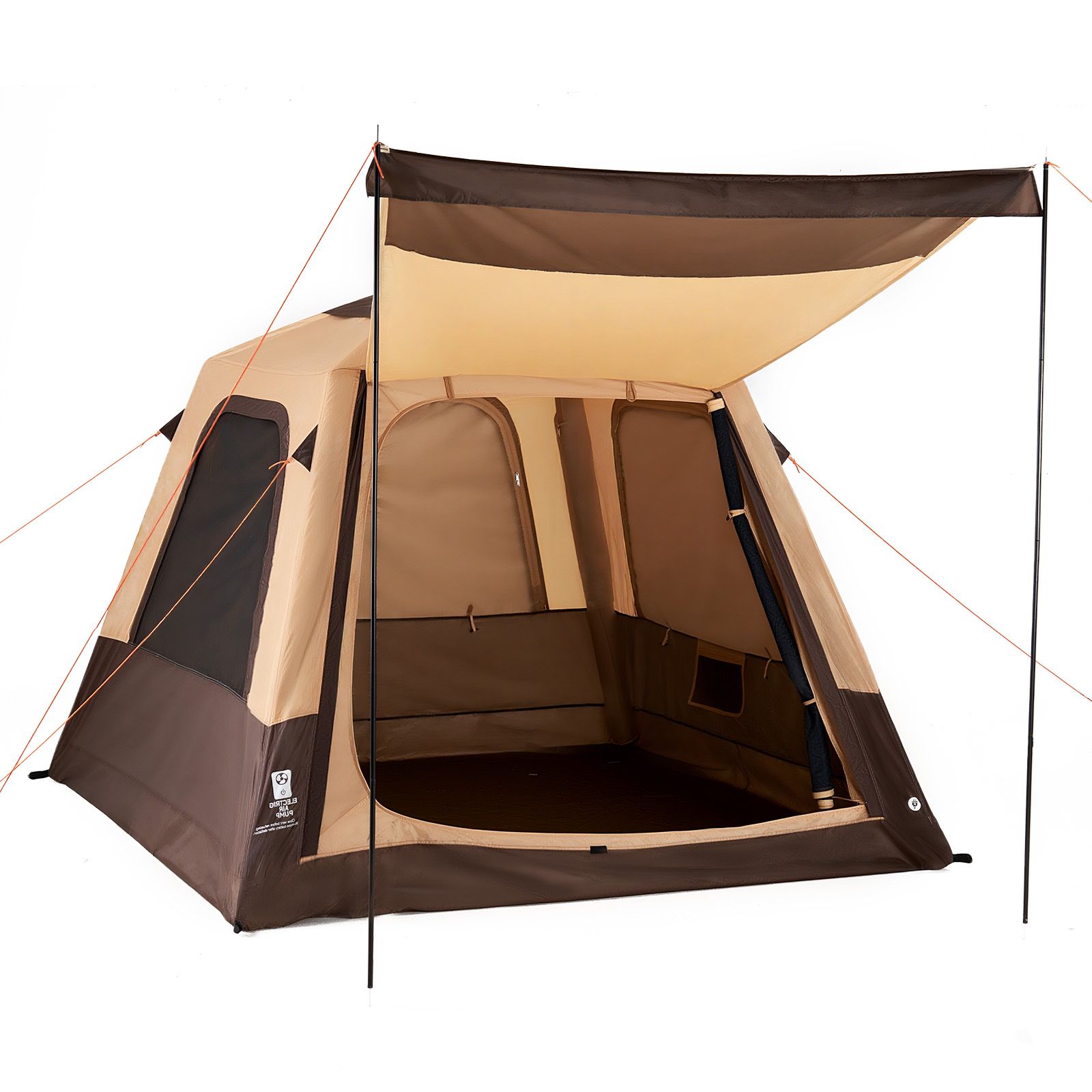 キャンプテント、4人用インフレータブルキャビンテント、充電式 - Outdoor Camping On Youtube のレビューと価格