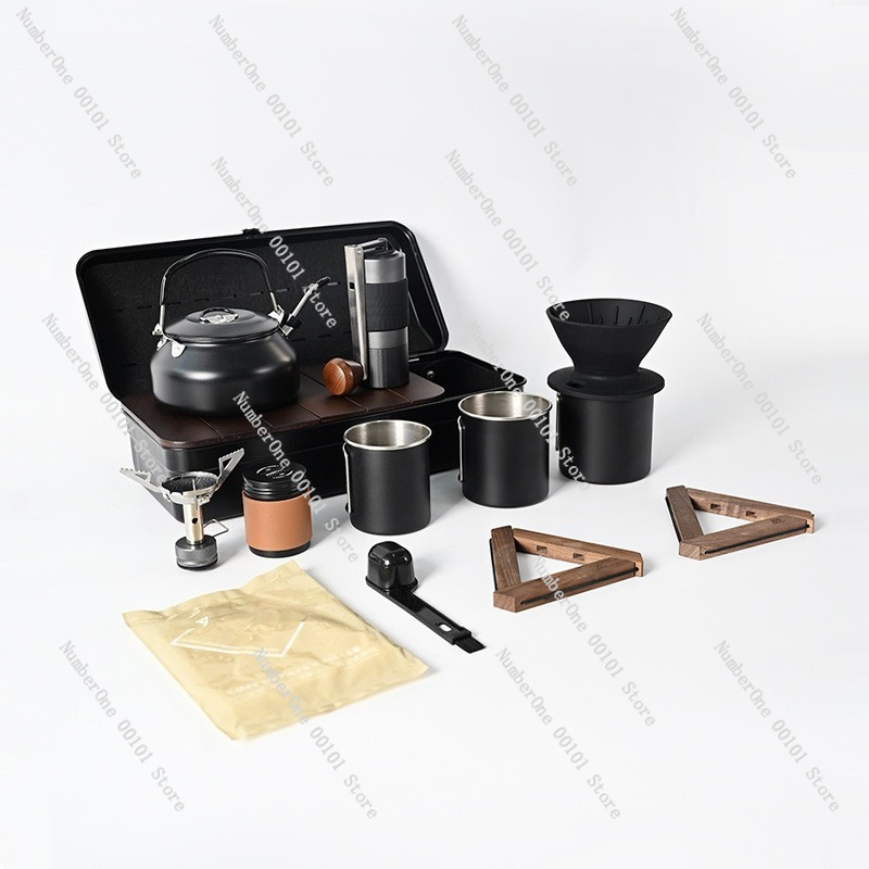 アウトドアキャンプ用ハンドブリューコーヒーキット、ポータブル - Outdoor Camping Storage Box のレビューと価格