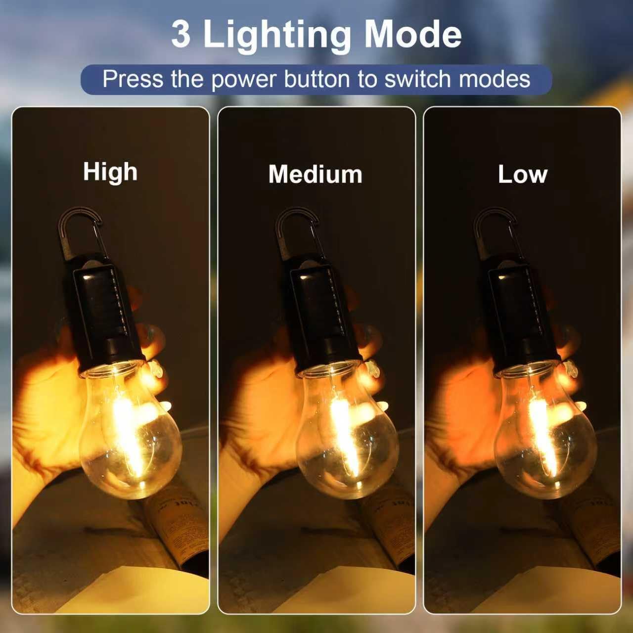 ソーラー LED キャンプライト Type-C 充電式吊り下 - Camping Solar Lantern のレビューと価格