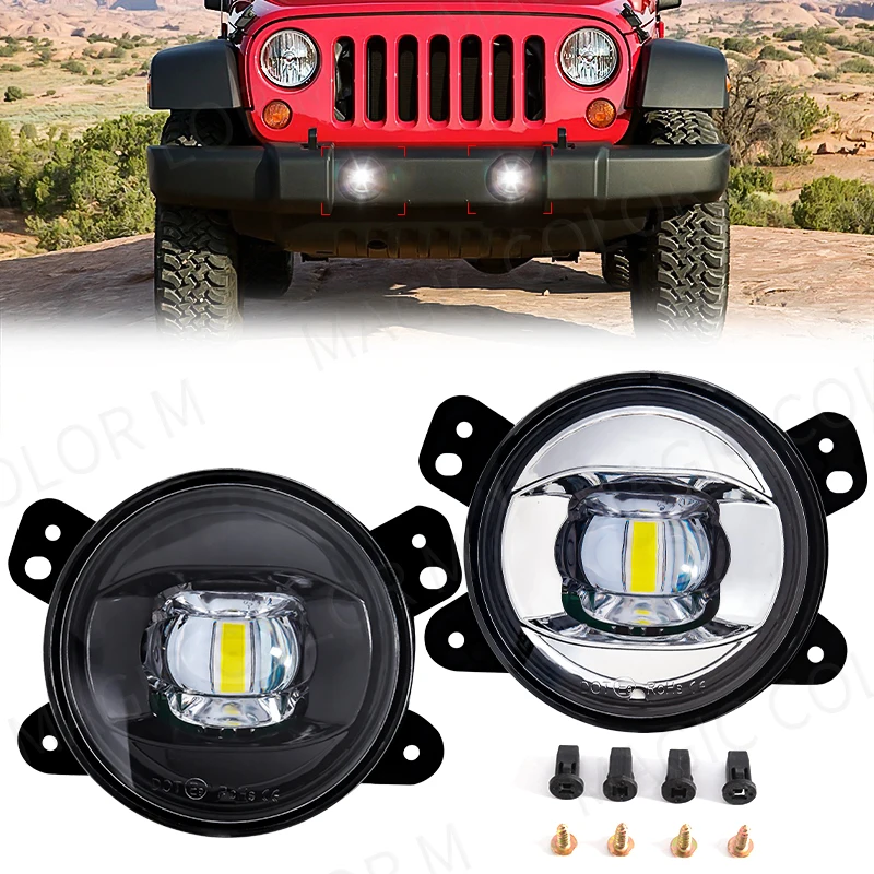 LEDフォグライト,フロントバンパー,車のアクセサリー,jl - Outdoor Camping Jeep のレビューと価格