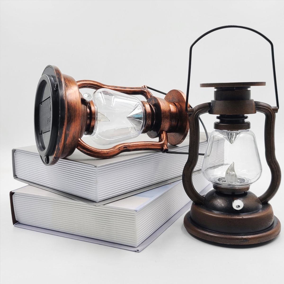 爆発的なソーラーレトロ灯油ランプLEDランタン屋外ポータブル - Camping Solar Lantern のレビューと価格