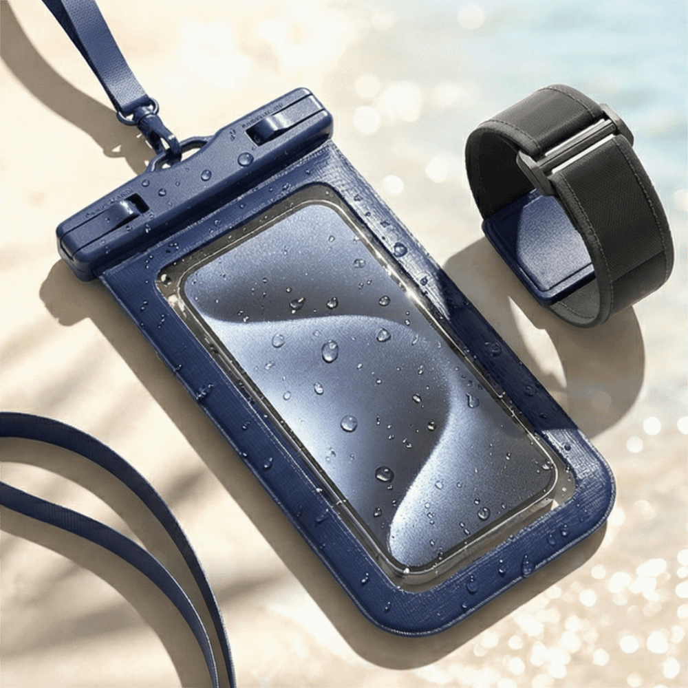 調節可能なストラップ付き防水スマホポーチアームバンド軽量ドラ - Dry Bag Waterproof のレビューと価格