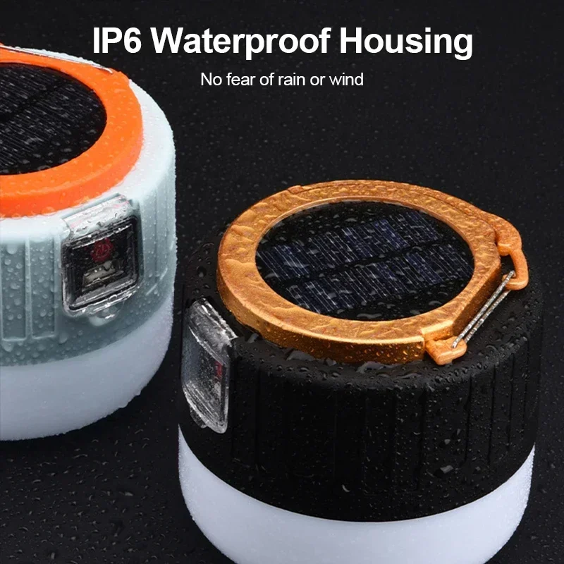 LED ソーラーキャンプライト電源銀行キャンプランタンリモコ - Camping Solar Lantern のレビューと価格