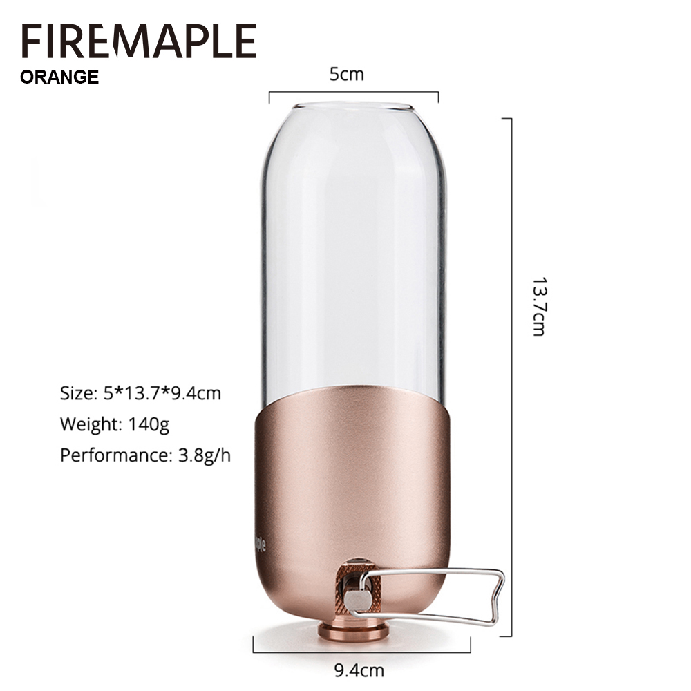 Fire mapleオレンジガスランタン、キャンプ、ハイキン - Outdoor Camping Outlet のレビューと価格
