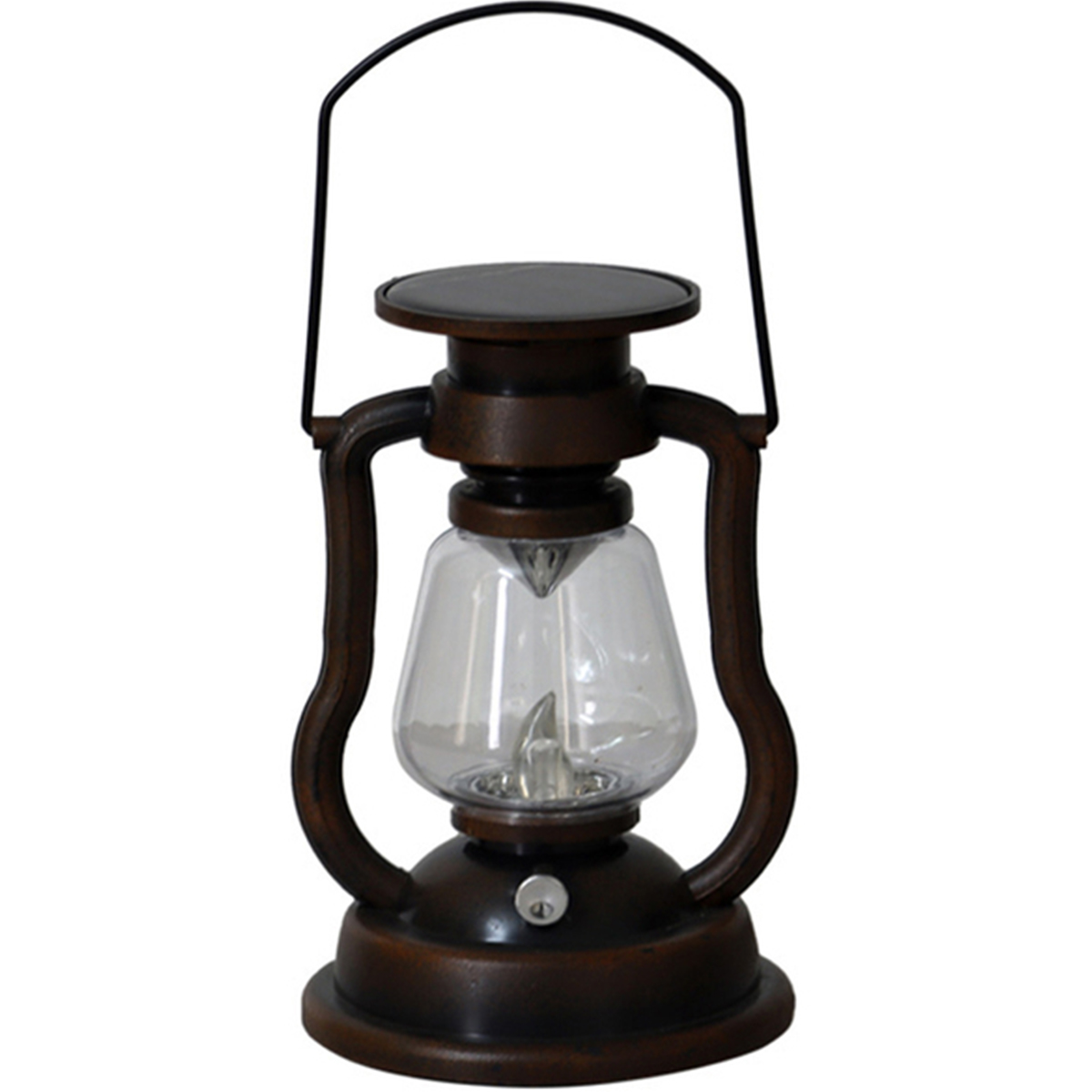 雰囲気ライトレトロ LED ソーラーライトオイルランプちらつ - Camping Solar Lantern のレビューと価格