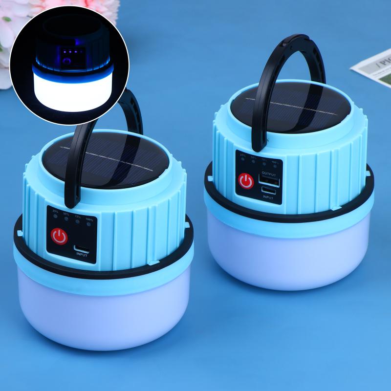 IP44防水屋外LEDソーラーバルブライト充電式ポータブルラ - Camping Solar Lantern のレビューと価格