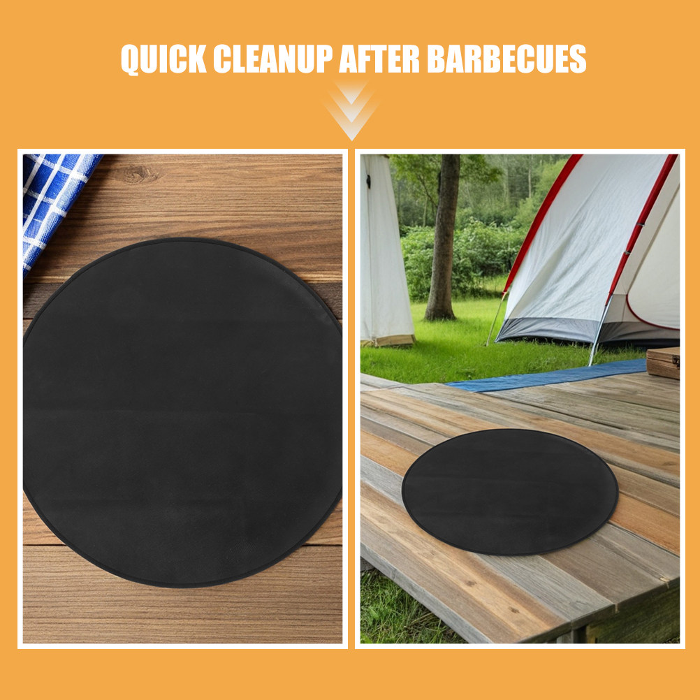 耐熱性・耐火性のある円形マット、屋外BBQファイヤーピットグ - Outdoor Camping Decke のレビューと価格