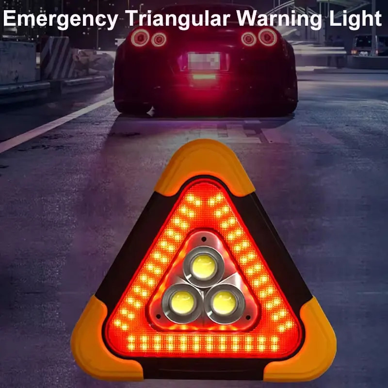 3 in 1 ソーラーカー緊急三角警告灯安全緊急故障警報ラン - Camping Solar Lantern のレビューと価格