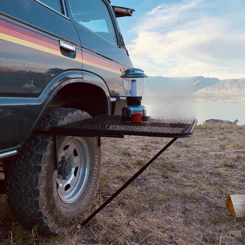 車中泊グリルタイヤメタル折りたたみ式ポータブル屋外バーベキュ - Outdoor Camping Folding Table のレビューと価格