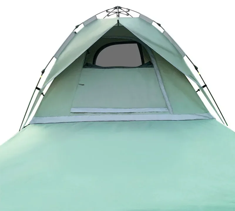 ポータブル二層式ピクニックキャンプテント、4～6人用クイック - Outdoor Camping Tent Waterproof のレビューと価格