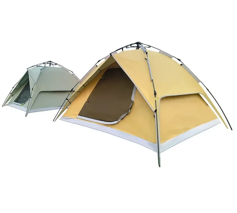 ポータブル二層式ピクニックキャンプテント、4～6人用クイック - Outdoor Camping Tent Waterproof のレビューと価格