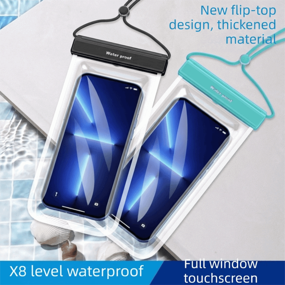 タッチスクリーン防水電話バッグ 吊り下げロープ付き ランヤー - Dry Bag Waterproof のレビューと価格