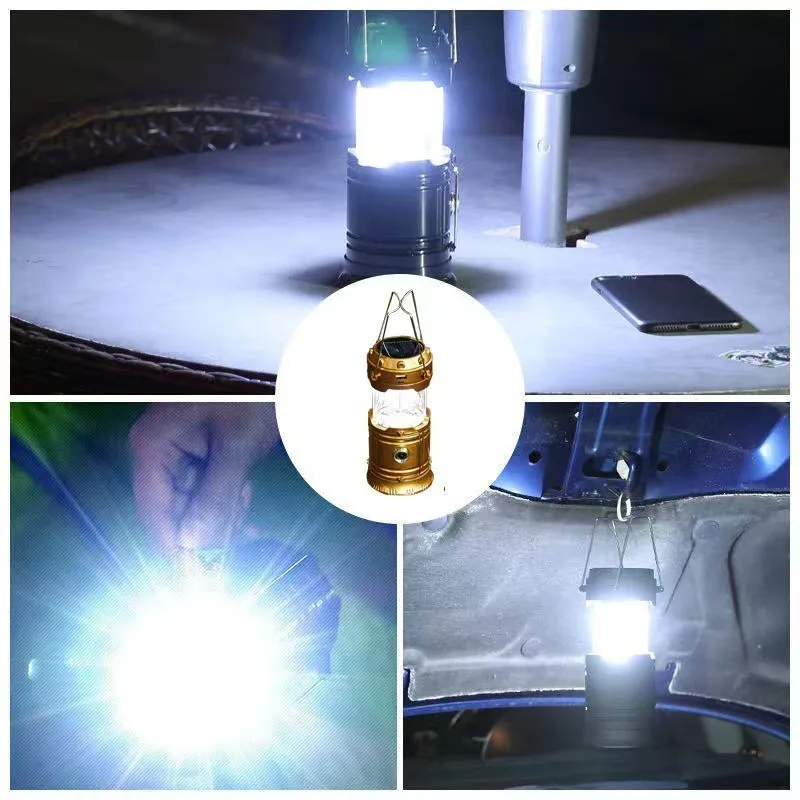 屋外馬ライトキャンプライトソーラー充電 LED キャンプテン - Camping Solar Lantern のレビューと価格
