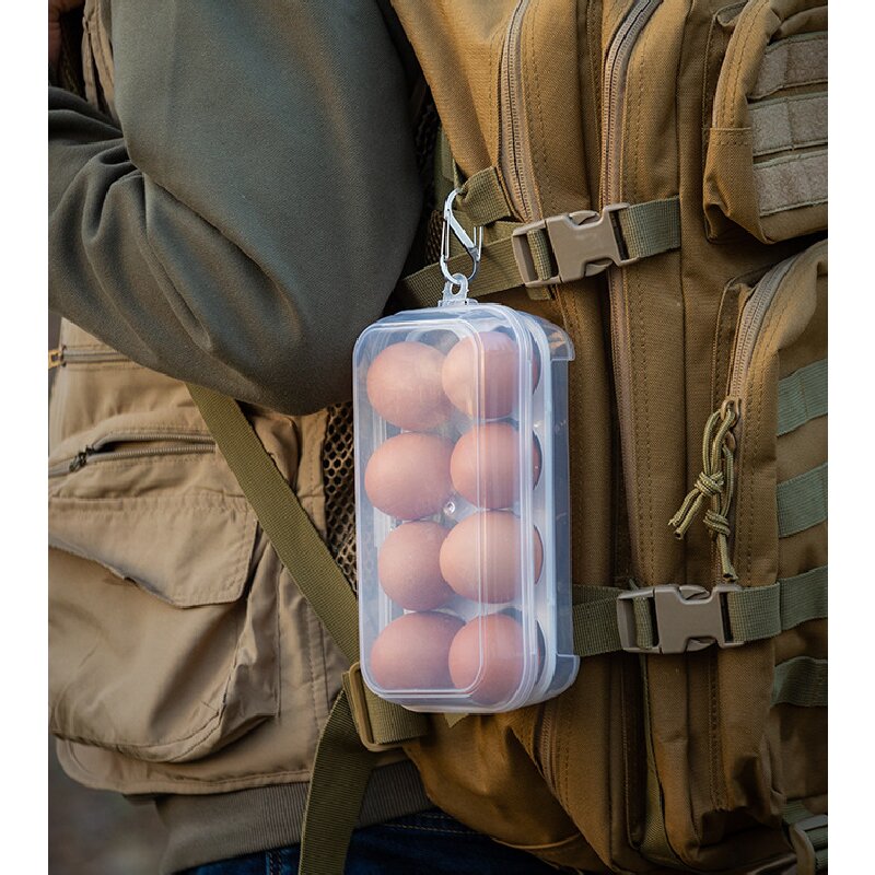 屋外耐衝撃卵ボックス収納ボックス、ポータブルキャンプ用耐衝撃 - Outdoor Camping Storage Box のレビューと価格