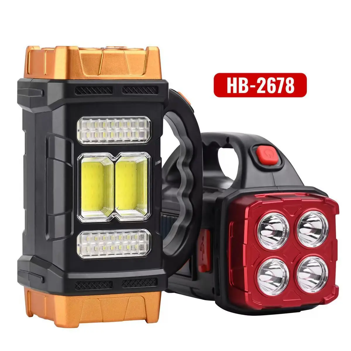 COB多機能屋外ソーラー緊急ポータブルサーチライトUSB充電 - Camping Solar Lantern のレビューと価格