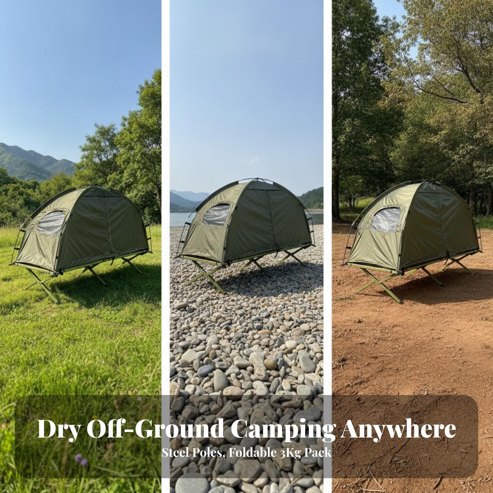コンパクトなアウトドア用簡易テント（キャンプ用）、8本の地釘 - Outdoor Camping Guy のレビューと価格