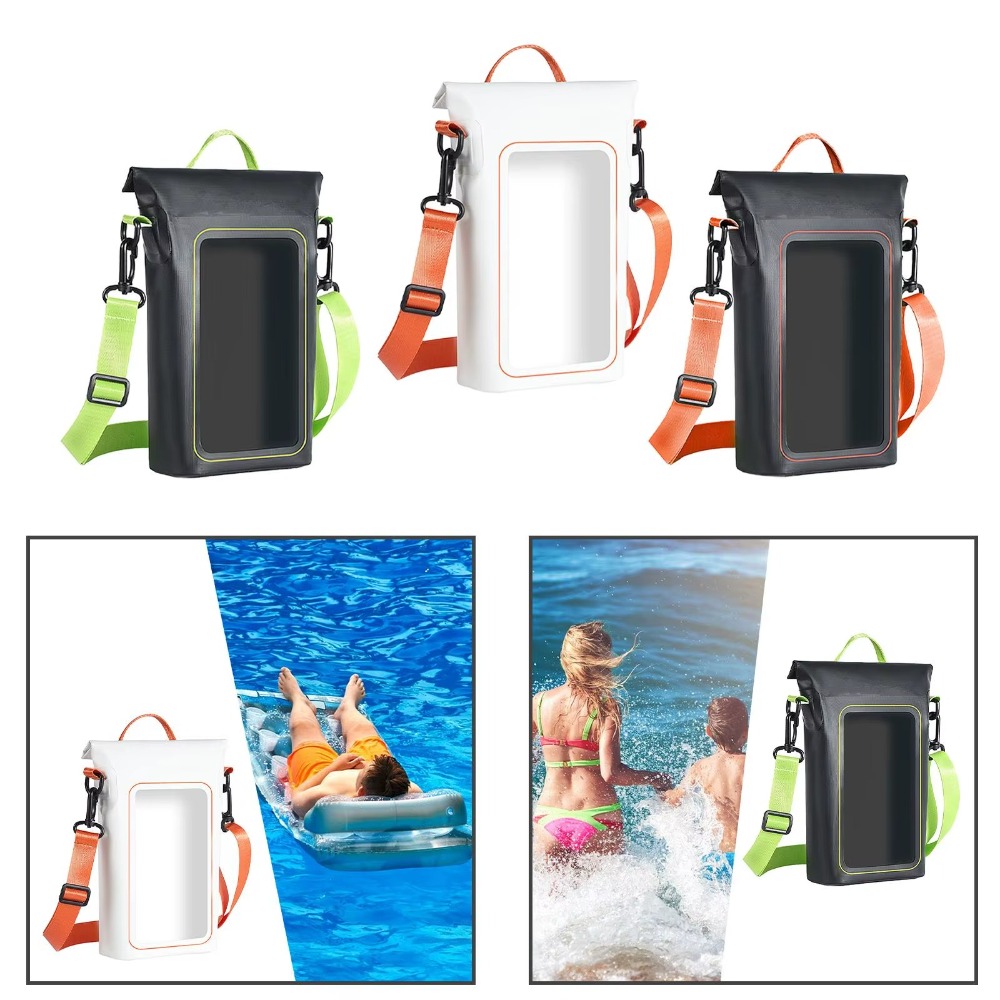 ネックストラップ付き防水電話バッグ密封されたPVC携帯電話ド - Dry Bag Waterproof のレビューと価格
