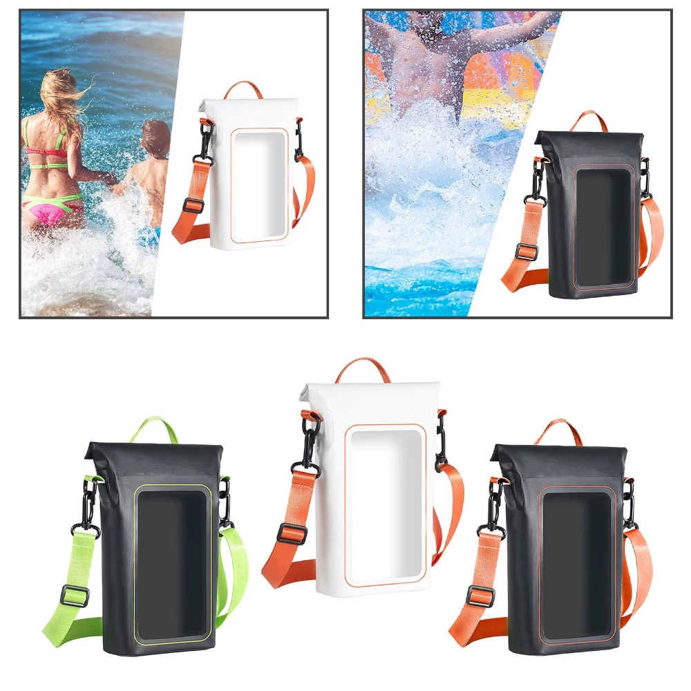 ネックストラップ付き防水電話バッグ密封されたPVC携帯電話ド - Dry Bag Waterproof のレビューと価格