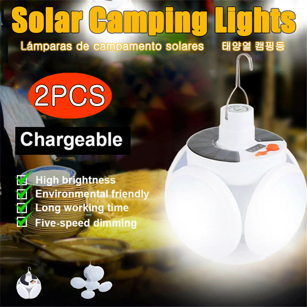 太陽エネルギー キャンプ ランプ 5 モード SOS 防水  - Camping Solar Lantern のレビューと価格