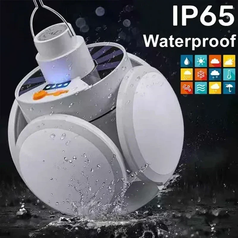 太陽エネルギー キャンプ ランプ 5 モード SOS 防水  - Camping Solar Lantern のレビューと価格