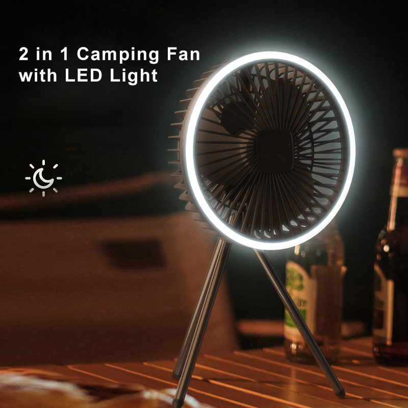 ポータブルキャンプファン 10000mAh 5000mAh  - Outdoor Camping Ventilator のレビューと価格