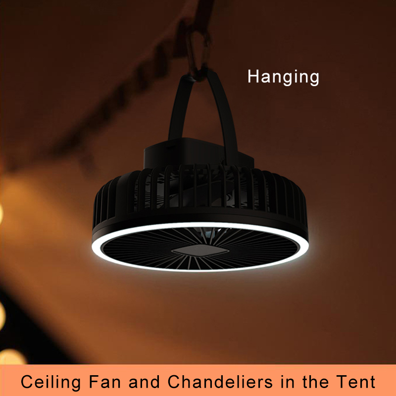 ポータブルキャンプファン 10000mAh 5000mAh  - Outdoor Camping Ventilator のレビューと価格