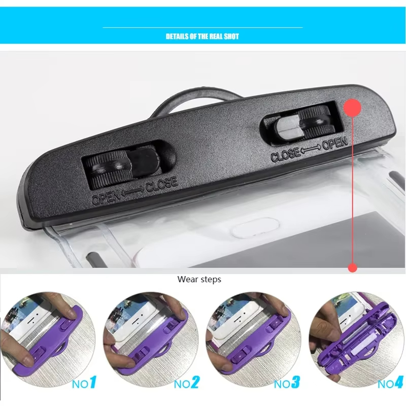 PVC透明防水電話ポーチ発光タッチスクリーン対応ドライバッグ - Dry Bag Waterproof のレビューと価格