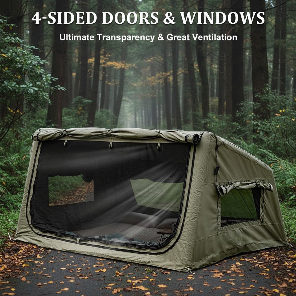 屋外自動膨張式キャンプテント キャンプパーティー 四季対応  - Outdoor Camping Furniture のレビューと価格