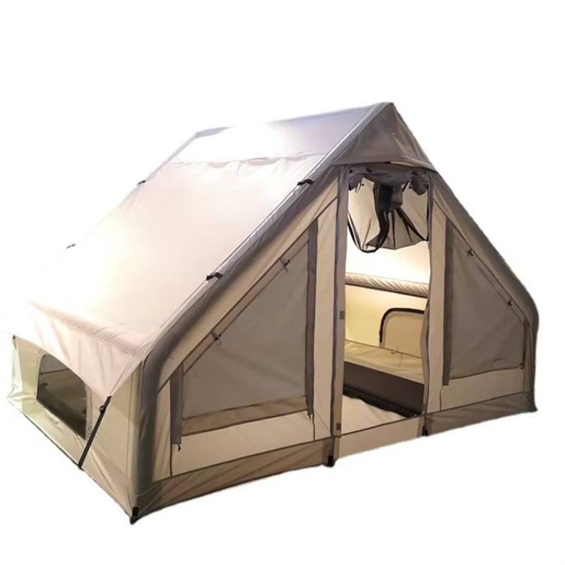 移動可能なPVC防水チューブエアテント、屋外大型インフレータ - Outdoor Camping On Youtube のレビューと価格