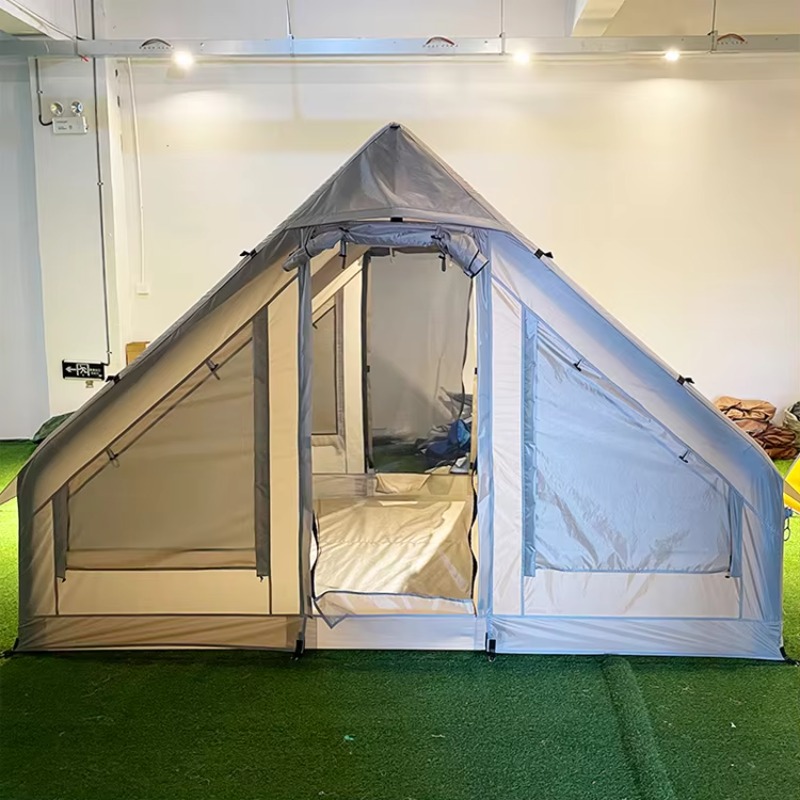 移動可能なPVC防水チューブエアテント、屋外大型インフレータ - Outdoor Camping On Youtube のレビューと価格