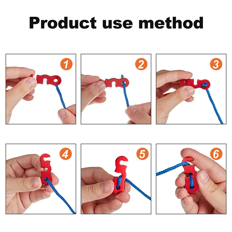 5/20 個ガイラインテンショナーアルミ合金テントコードガイ - Outdoor Camping Guy のレビューと価格