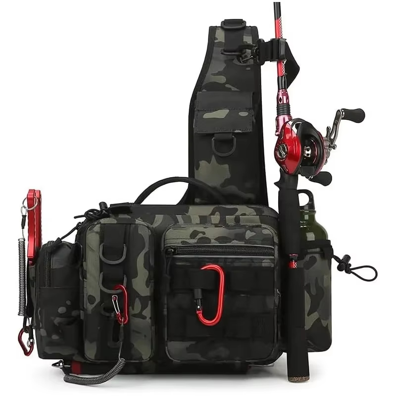 アウトドア戦術キャンプクライミングウエストスリングバッグクロ - Outdoor Camping Storage Box のレビューと価格